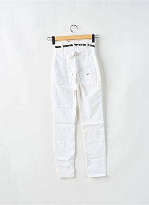 Jeans coupe slim stretch taille haute blanc MISS SIXTY femme
