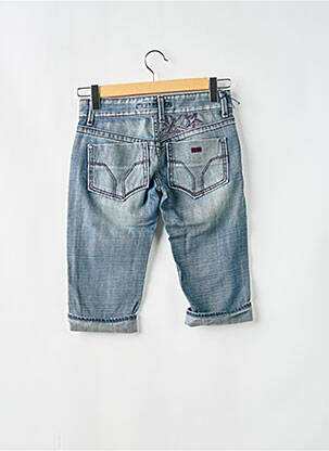 Corsaire tissage denim taille basse bleu MISS SIXTY femme