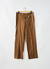 Pantalon chino marron LEON & HARPER pour femme seconde vue