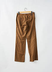 Pantalon chino marron LEON & HARPER pour femme seconde vue