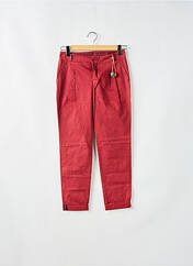 Pantalon chino rouge LEON & HARPER pour femme seconde vue