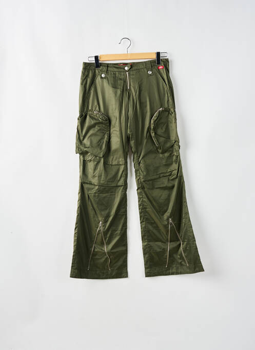 Pantalon flare taille basse taille basse vert MISS SIXTY femme
