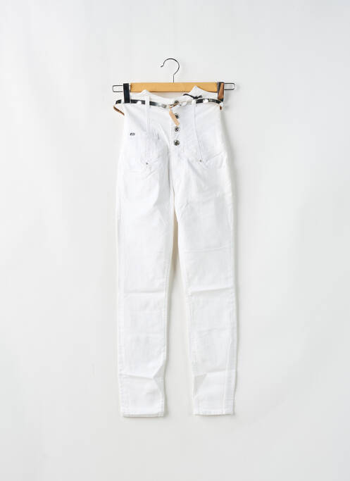 Jeans coupe slim blanc MISS SIXTY pour femme