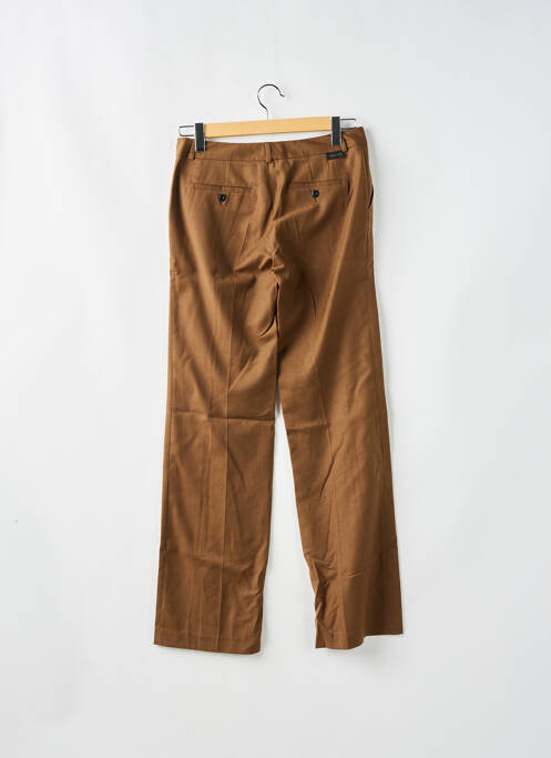 Pantalon chino marron LEON & HARPER pour femme
