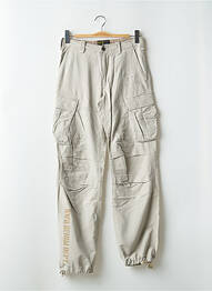 Pantalon cargo poches taille normale gris RWD femme