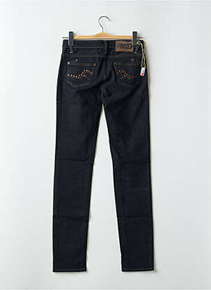 Jeans coupe slim tissage brut taille normale noir RWD femme