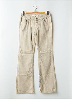 Jeans coupe droite taille normale taille normale beige SCHOOL RAG femme