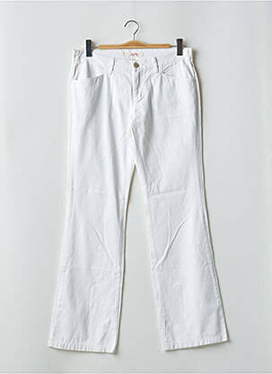 Jeans coupe droite stretch taille normale blanc SCHOOL RAG femme