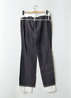 Pantalon droit tissage popeline taille normale gris SCHOOL RAG femme
