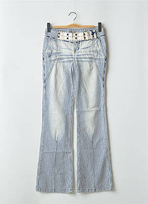 Jeans coupe droite taille normale taille normale bleu TEDDY SMITH femme