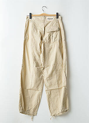 Pantalon droit tissage popeline taille normale beige SCHOOL RAG femme