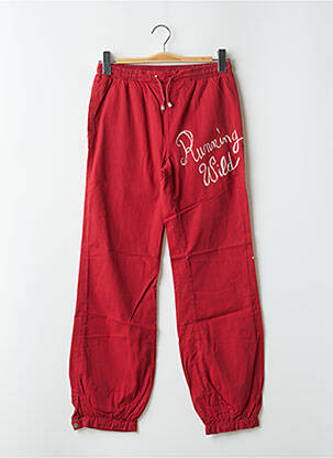 Jegging tissage popeline taille normale rouge TEDDY SMITH femme