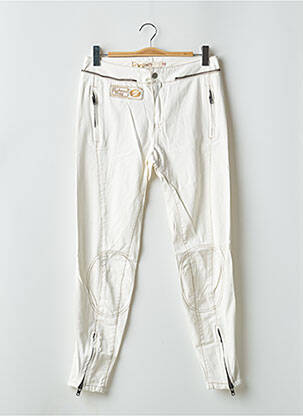 Jeans coupe slim stretch taille normale beige SCHOOL RAG femme