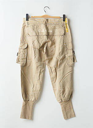 Pantalon cargo taille basse taille basse beige SCHOOL RAG femme