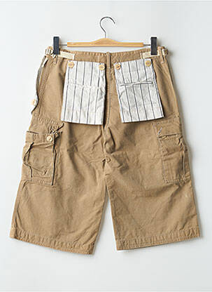 Bermuda tissage popeline taille normale beige SCHOOL RAG femme
