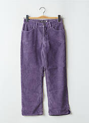 Pantalon 7/8 violet SCHOOL RAG pour femme seconde vue