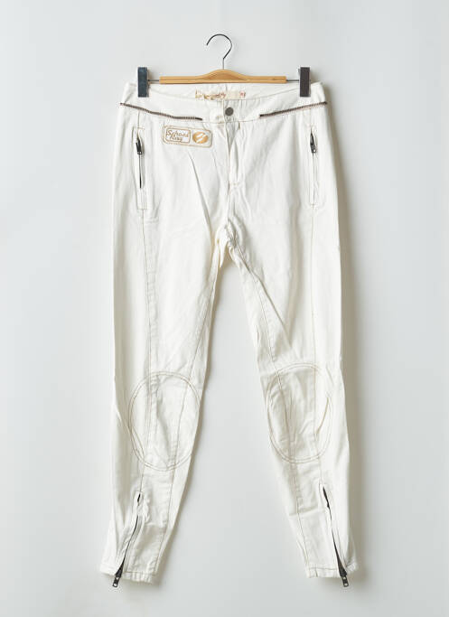 Jeans coupe slim stretch taille normale beige SCHOOL RAG femme