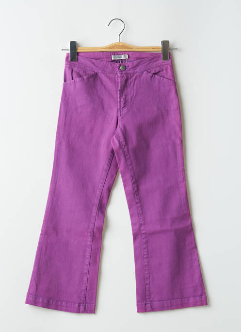 Jeans coupe droite violet TEDDY SMITH pour femme