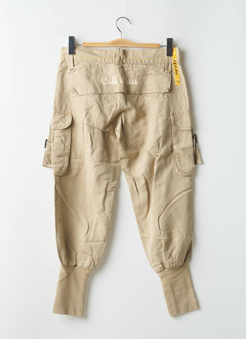 Pantalon cargo beige SCHOOL RAG pour femme