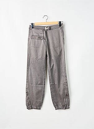 Pantalon 7/8 stretch taille normale gris SESSUN femme