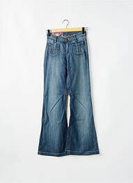 Jean coupe flare taille haute taille haute bleu TEDDY SMITH femme