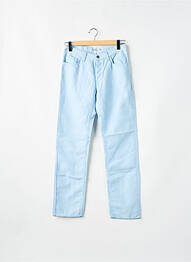 Jeans coupe droite taille haute taille haute bleu TEDDY SMITH femme