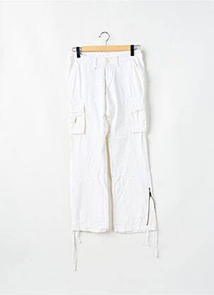Pantalon cargo coupe droite taille normale blanc TEDDY SMITH femme