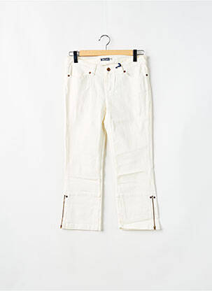 Pantalon droit stretch blanc TEDDY SMITH femme