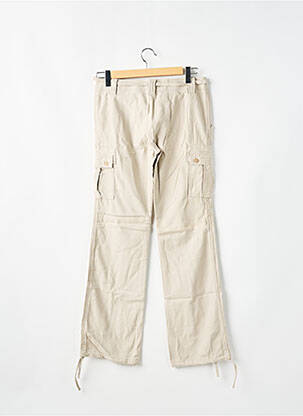 Pantalon cargo resserrée sur le bas taille normale beige TEDDY SMITH homme