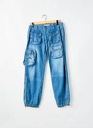 Pantalon cargo resserrée sur le bas bleu TEDDY SMITH femme