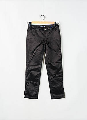 Pantalon 7/8 fermeture zippée sous rabat boutonné taille normale noir TEDDY SMITH femme
