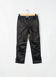 Pantalon 7/8 fermeture zippée sous rabat boutonné taille normale noir TEDDY SMITH femme