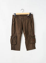Pantacourt tissage popeline taille normale marron TEDDY SMITH homme