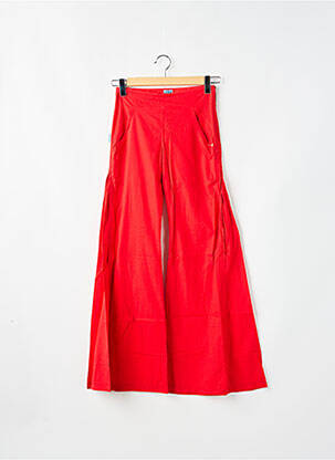 Pantalon flare taille normale taille normale rouge TIM BARGEOT femme