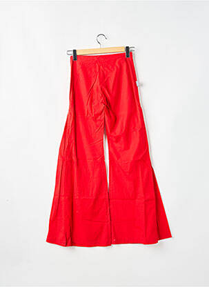 Pantalon flare taille normale taille normale rouge TIM BARGEOT femme