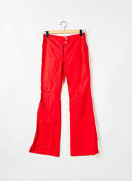 Pantalon flare taille basse taille basse rouge TIM BARGEOT femme