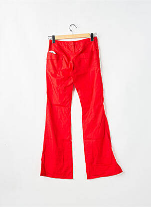 Pantalon flare taille basse taille basse rouge TIM BARGEOT femme