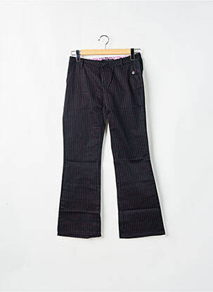 Pantalon droit tissage popeline taille basse noir VOLCOM femme