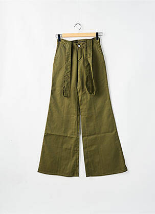 Pantalon flare taille basse taille basse vert LA BRIGADA INTERNACIONAL femme
