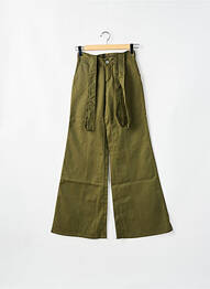 Pantalon flare taille basse taille basse vert LA BRIGADA INTERNACIONAL femme