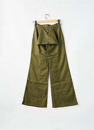 Pantalon flare taille basse taille basse vert LA BRIGADA INTERNACIONAL femme
