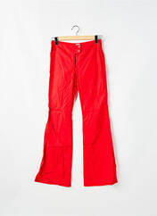 Pantalon flare rouge TIM BARGEOT pour femme seconde vue