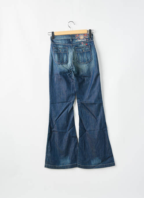 Jean coupe flare stretch taille haute bleu TEDDY SMITH femme