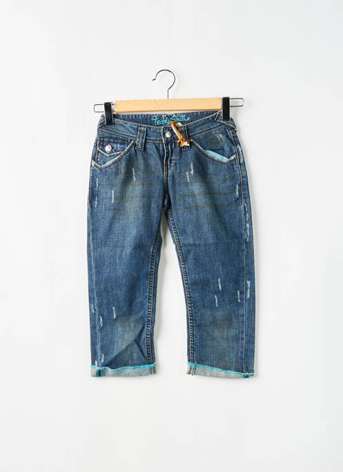 Pantacourt poches taille basse bleu TEDDY SMITH homme