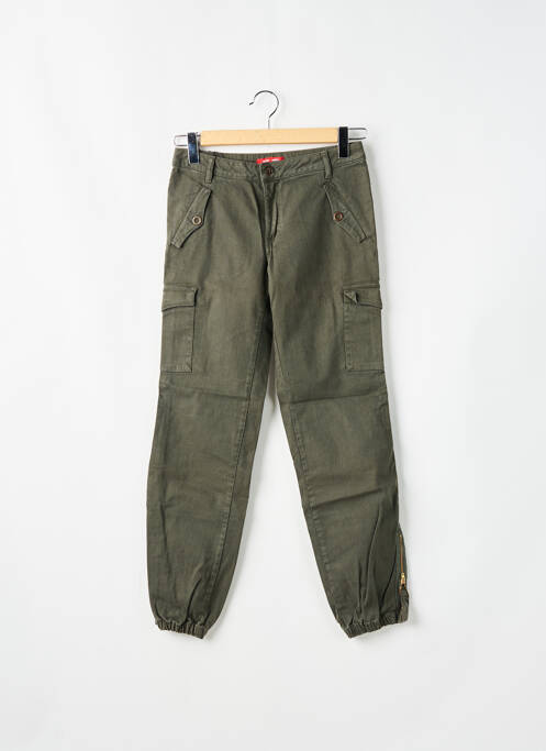 Pantalon cargo vert TEDDY SMITH pour femme