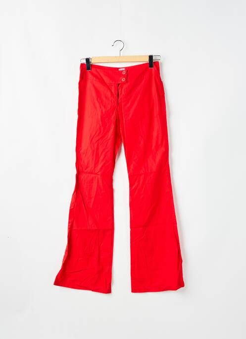 Pantalon flare rouge TIM BARGEOT pour femme