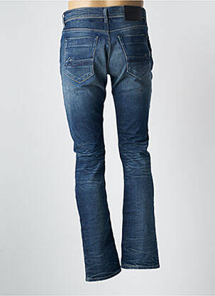 Jeans coupe slim fermeture boutonnée sur le devant taille basse bleu DONOVAN homme
