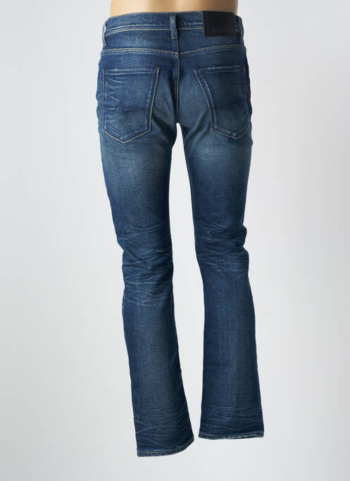 Jeans coupe slim fermeture boutonnée sur le devant taille normale bleu DONOVAN homme