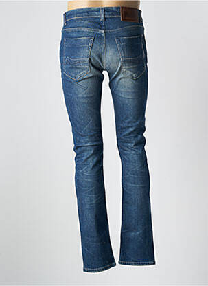 Jeans coupe slim fermeture boutonnée sur le devant taille basse bleu DONOVAN homme