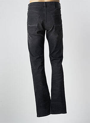 Jeans coupe slim fermeture boutonnée sur le devant taille basse noir DONOVAN homme